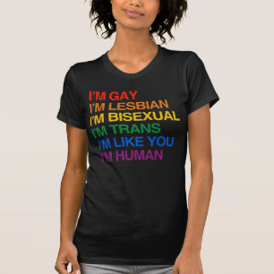 ICH BIN LSBT ICH BIN EIN MENSCH T-Shirt