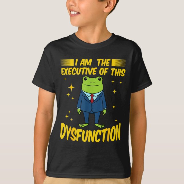 Ich bin lustig, bin Executive Dysfunction Frosch M T-Shirt (Vorderseite)