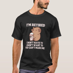 Ich bin lustige Capybara im Ruhestand, die kalten T-Shirt