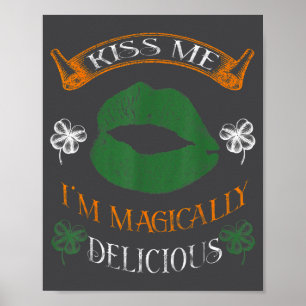 Ich bin Magisch Lecker Shamrock Tee St. Patricks  Poster
