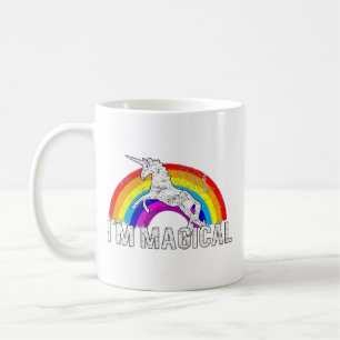 Ich bin magisches Einhorn in Regenbogen Funny und Kaffeetasse