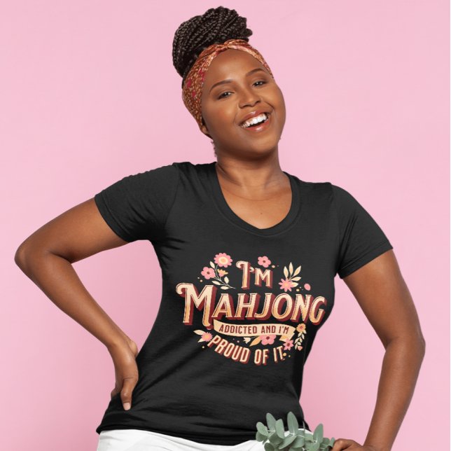 Ich bin Mahjong Addicted | Funny Mahjong T-Shirt (Von Creator hochgeladen)