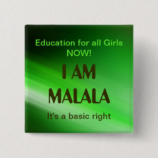 Ich bin Malala Kampagne Button