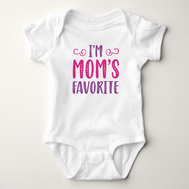 Ich bin Mama Liebling Baby Strampler (Vorderseite)