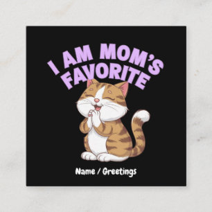 Ich bin Mama Liebling: Funny Gift Idea Quadratische Visitenkarte