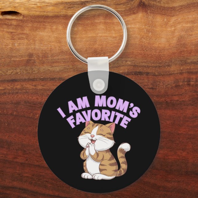 Ich bin Mama Liebling: Funny Gift Idea Schlüsselanhänger (Vorderseite)