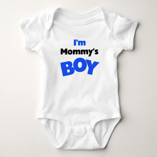 Ich bin Mama's Boy Baby Strampler (Vorderseite)