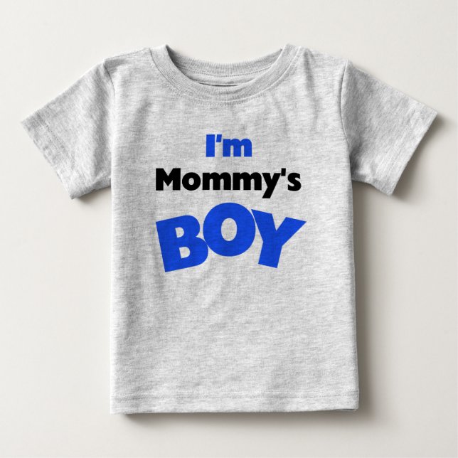 Ich bin Mama's Boy Baby T-shirt (Vorderseite)