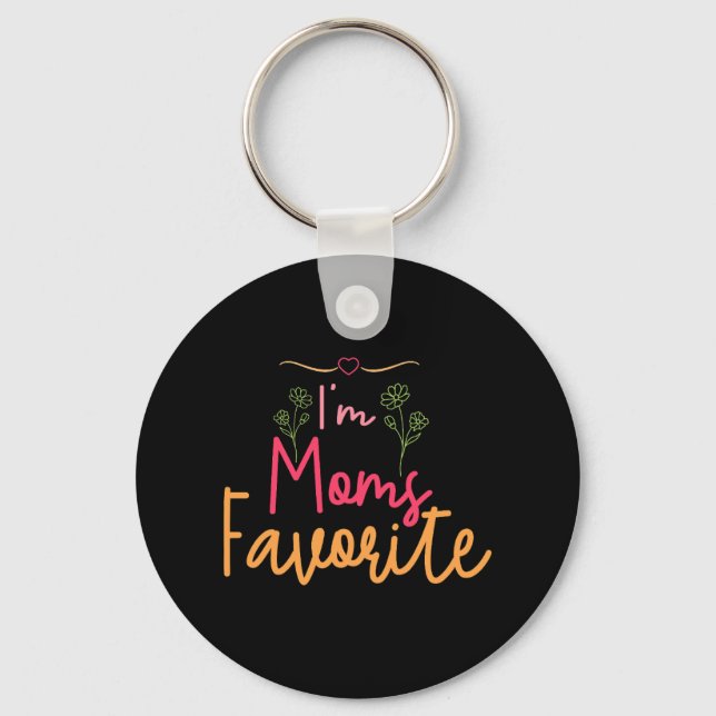 Ich bin Mamas Liebling Schlüsselanhänger (Vorderseite)