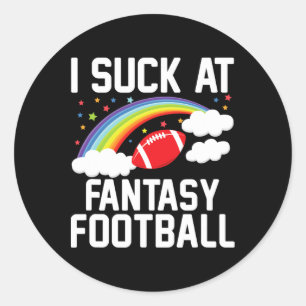 Ich bin Mamas Männer-Fantasy-Football-Verlierer -  Runder Aufkleber