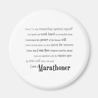 Ich bin Marathonläufer Magnet
