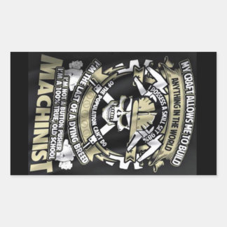 Ich bin Maschinenist Rechteckiger Aufkleber