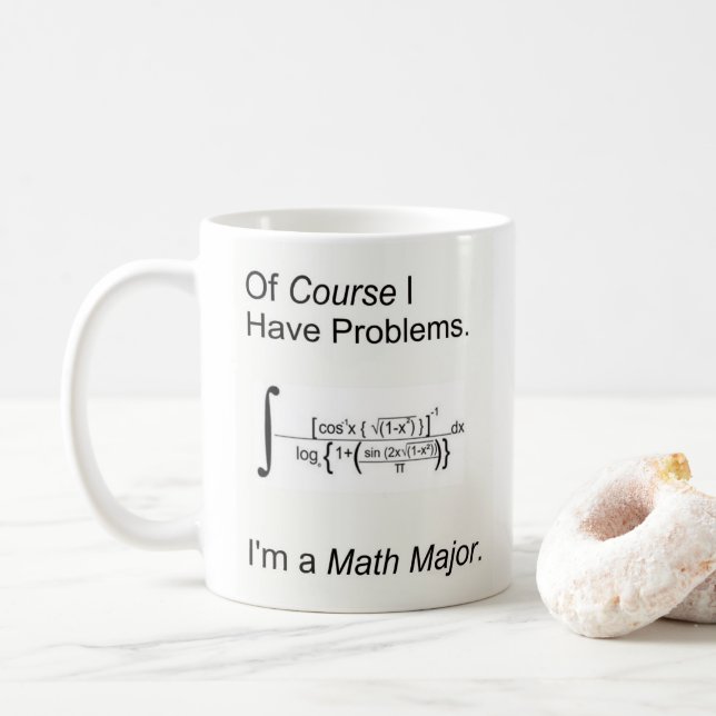 Ich bin Mathe-Major Tasse (Mit Donut)