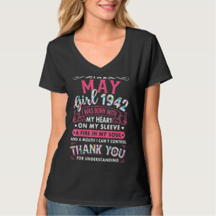 Ich bin May Girl 1942 80. Geburtstag 80 Jahre T-Shirt
