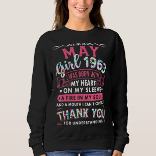 Ich bin May Girl 1963 59. Geburtstag 59 Jahre Sweatshirt