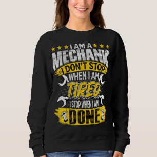 Ich bin Mechanischer Auto Reparateur Sweatshirt