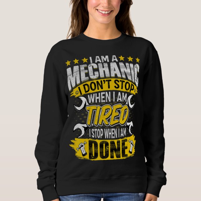 Ich bin Mechanischer Auto Reparateur Sweatshirt (Vorderseite)