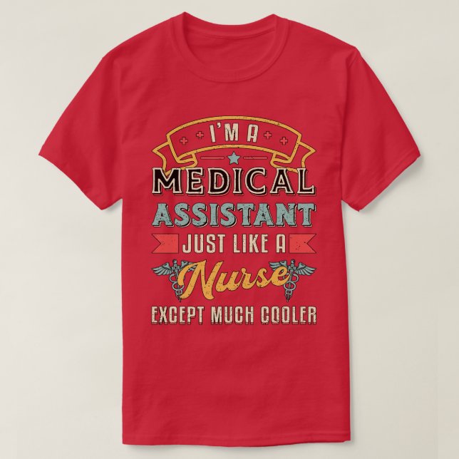 Ich bin medizinischer Assistenzarzt T-Shirt (Design vorne)