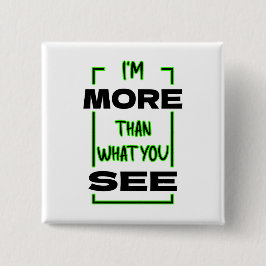 Ich bin mehr als das, was du in fetter Typografie Button
