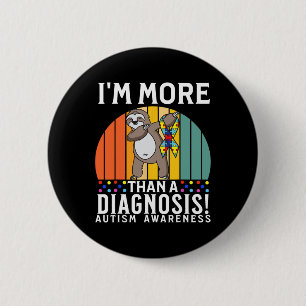 Ich bin mehr als eine Diagnose Autismus Bewusstsei Button