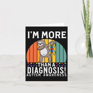 Ich bin mehr als eine Diagnose Autismus Bewusstsei Karte
