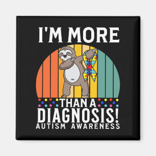 Ich bin mehr als eine Diagnose Autismus Bewusstsei Magnet