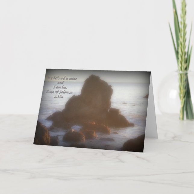 ICH BIN MEIN BELOVED UND MEIN GEBUNDEN IST MEIN HE KARTE (Vorderseite)