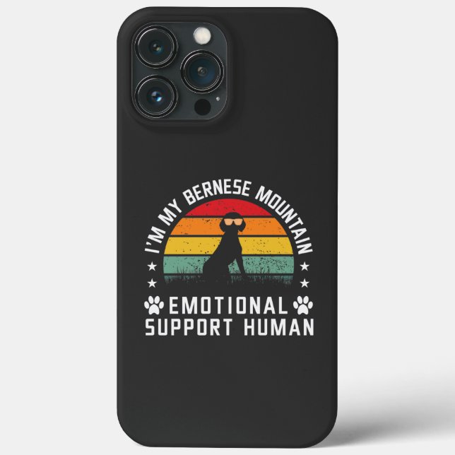 Ich bin mein Berner Hund emotional Case-Mate iPhone Hülle (Rückseite)