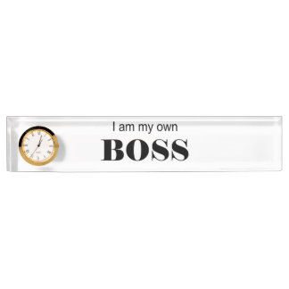Ich bin mein eigener Boss! Namensplakette