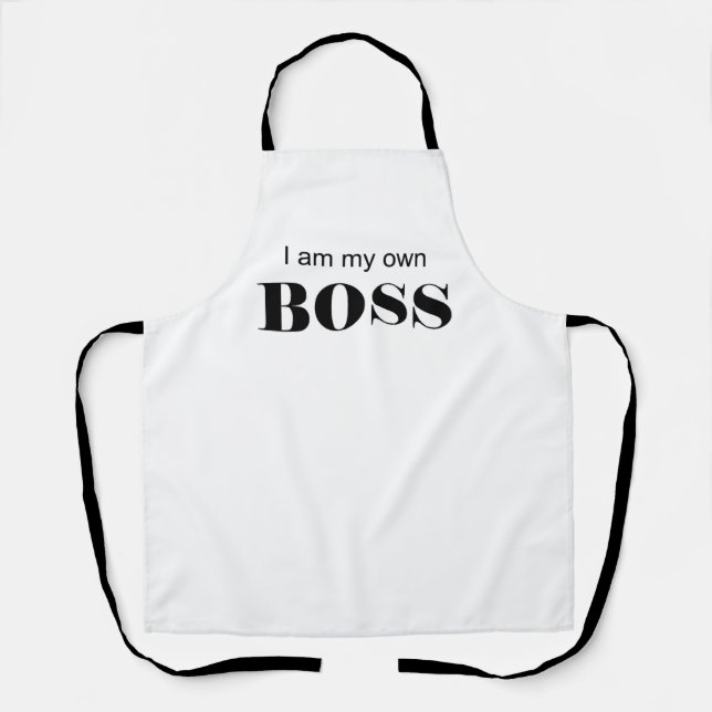 Ich bin mein eigener Boss! Schürze (Vorderseite)