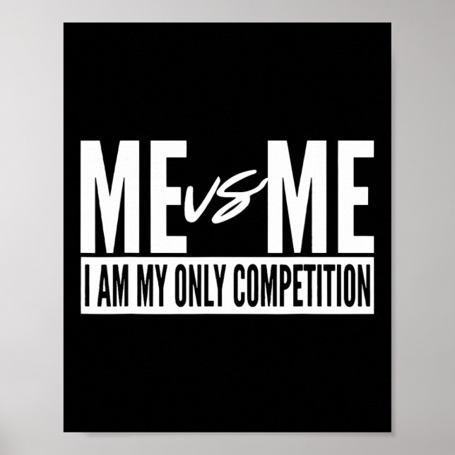 Ich bin mein einziger Konkurrent Inspiro Poster (Vorne)