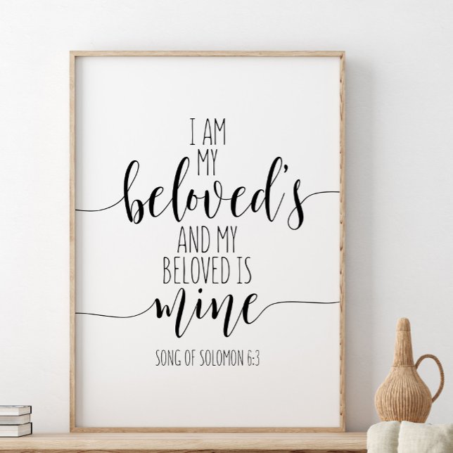 Ich bin mein geliebtes Lied, Solomon 6:3 Poster (Von Creator hochgeladen)