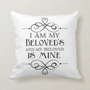 Ich bin mein geliebtes und mein geliebtes ist kissen