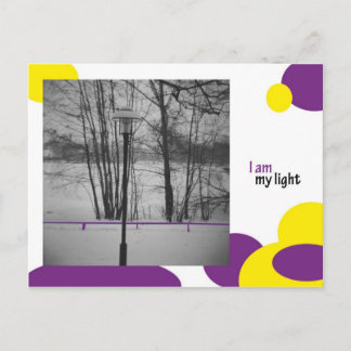 Ich bin mein Licht Postkarte