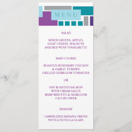 ICH BIN MEIN UNBEKANNTER "Wedding Menu Card" Menükarte