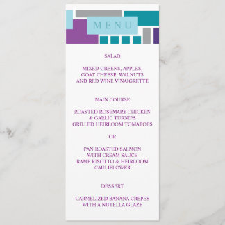 ICH BIN MEIN UNBEKANNTER "Wedding Menu Card" Menükarte
