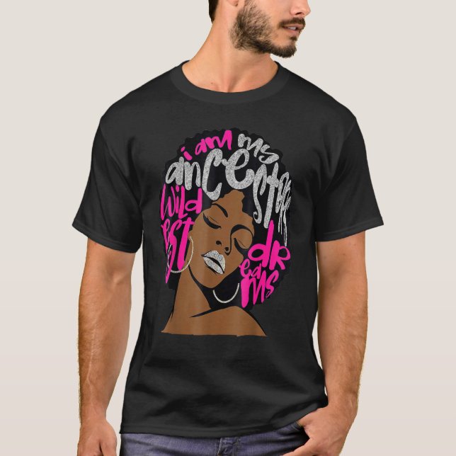 Ich bin meine Vorfahren träumen Hot Pink Bubblegum T-Shirt (Vorderseite)