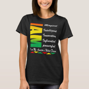 Ich bin meine Vorfahren Wildest Dreams Black Histo T-Shirt