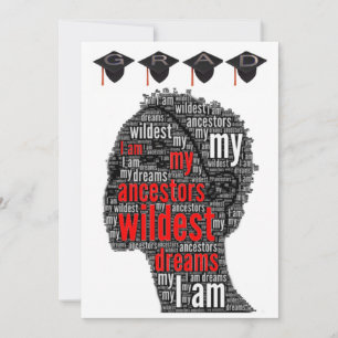 Ich bin meine Vorfahren Wildest Dreams Custom Grad Feiertagskarte