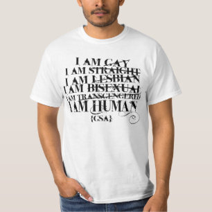 Ich bin menschliches T-Stück T-Shirt