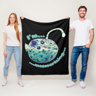 Ich bin Mesmerisierend... Der Puffer-Lampe-Fisch r Fleecedecke