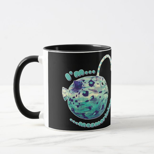 Ich bin Mesmerisierend... Der Puffer-Lampe-Fisch r Tasse (Links)