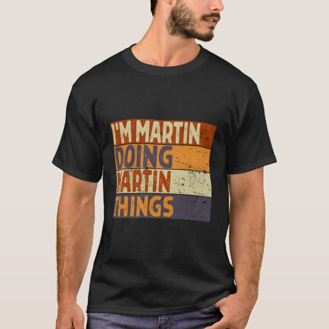 Ich bin Min Doing Min Things Joke T-Shirt (Vorderseite)