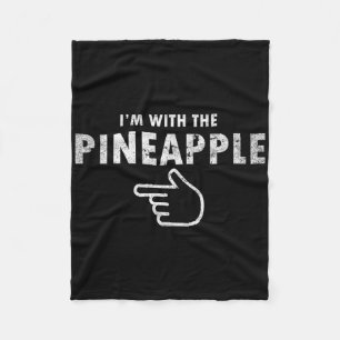 Ich bin mit Ananas Halloween Costume Fun Paare P Fleecedecke