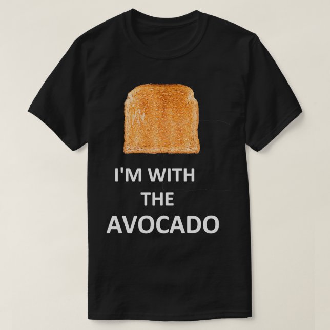 Ich bin mit Avocado 4 1 T-Shirt (Design vorne)