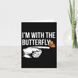 Ich bin mit Butterfly Party Matching Paare Hallowe Karte