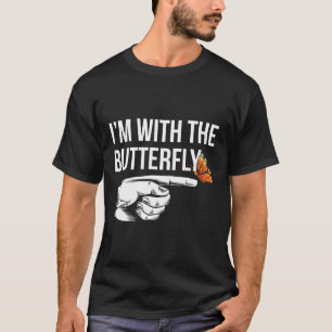 Ich bin mit Butterfly Party Matching Paare Hallowe T-Shirt