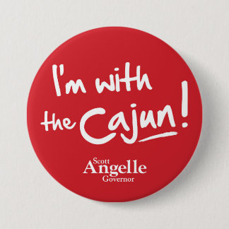 "Ich bin mit das Cajun" Knopf Button