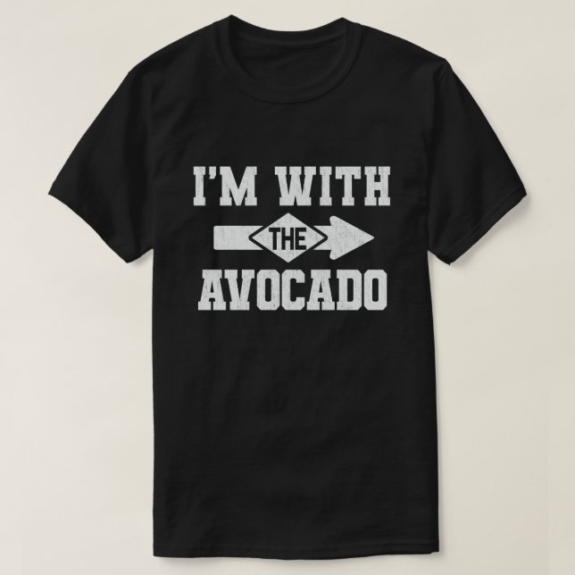 Ich bin mit dem Avocado, der Halloween-Kostüm glei T-Shirt (Design vorne)