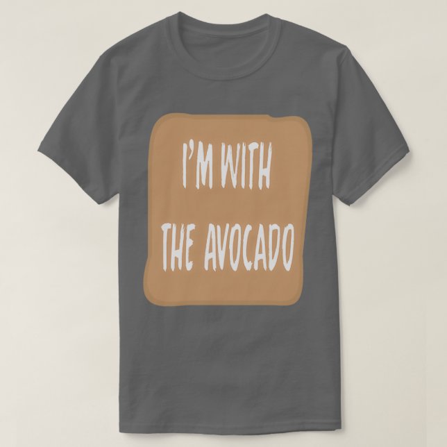 Ich bin mit dem Avocado Shirt 2 (Design vorne)